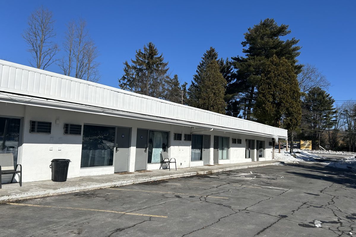 Blazers Lodge motel building and grounds in the Poconos